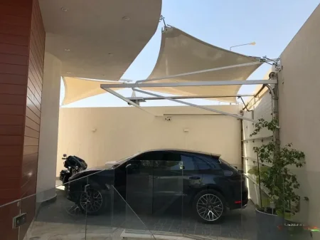 أفضل أنواع مظلات سيارات وشبكات الشد الإنشائي والمظلات المتحركة في المدينة المنورة| دليل التميز لعام 2027