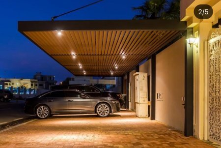 تركيب مظلات خارجية في الحناكية بالمدينة المنورة