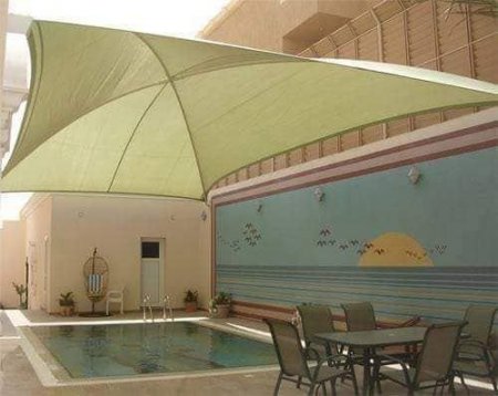 تصميم مظلات مسابح مميزة للفل والاستراحات في المدينة المنورة