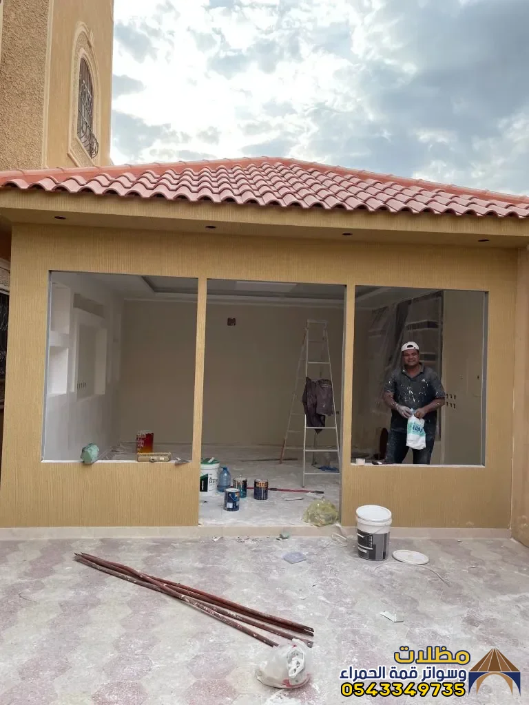 تركيب مجالس وملاحق خارجية في المدينة المنورة