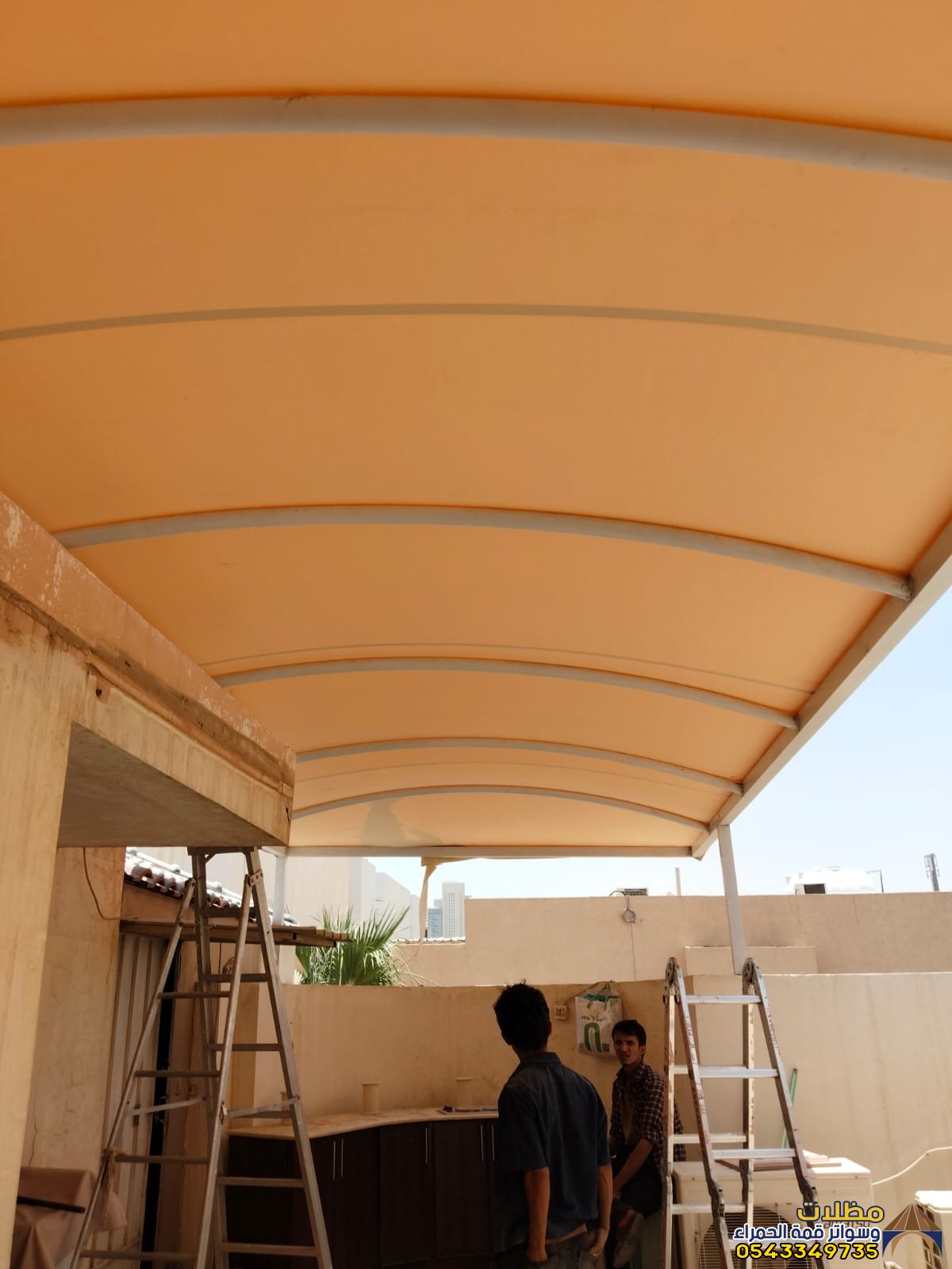 مظلات حي بدر في المدينة المنورة