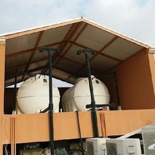 تركيب مظلات خزانات حي الدفاع المدينه المنورة