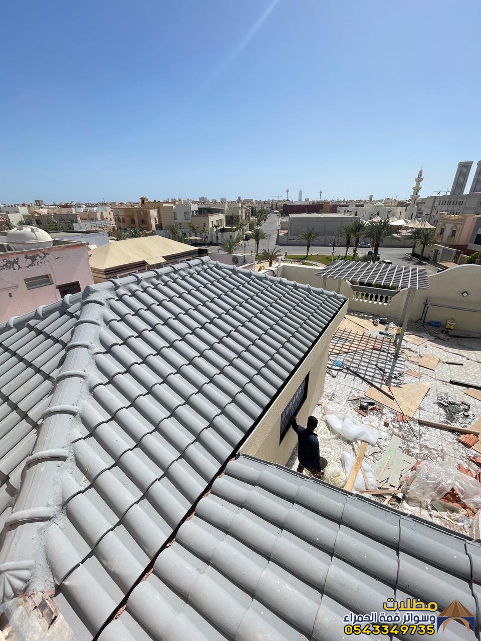 تركيب القرميد في المدينه المنوره 